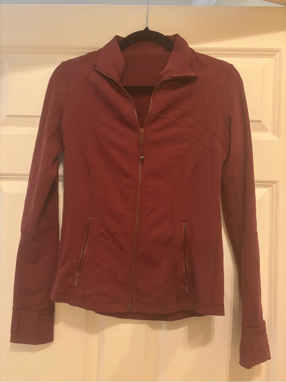 lululemon athletica Women's Utility Zip Jacket in Burgundy Red